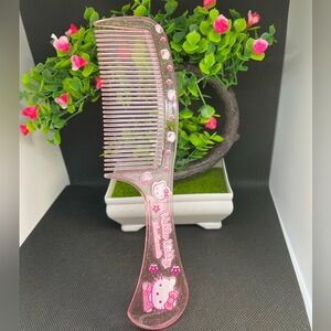 Pink Multicolor Hello Kitty HairComb,Kawaii Detangling Comb,Sanrio Accessories